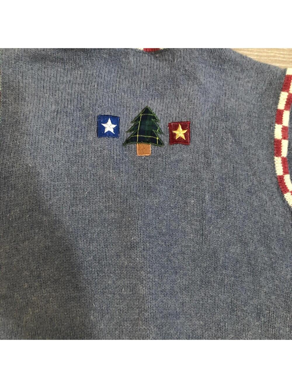 Planet Company Womens Sweater Vest Ugly Holiday Christmas Patriotic‎ USA Size M - Picture 9 of 12